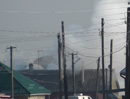 Спецоперация в городе Чегем в Кабардино-Балкарии. 30 декабря 2013 г. Фото Людмилы Маратовой для "Кавказского узла"