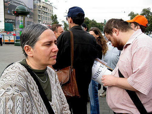 Активист Комитета антивоенных действий Елена Санникова. Фото "Кавказского Узла"