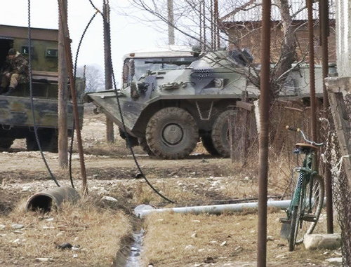 Спецоперация в селе Новосаситли Хасавюртовского района Дагестана. 18 марта 2012 г. Фото: www.nak.fsb.ru