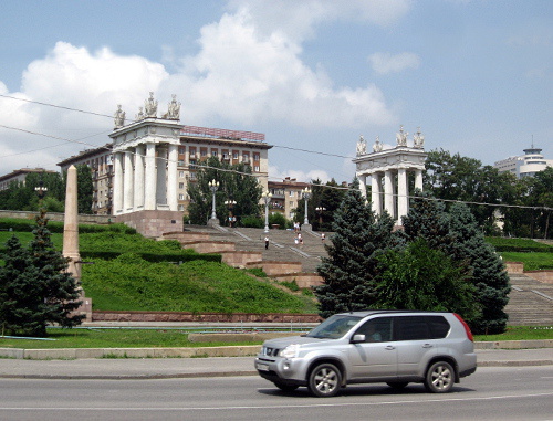 Центральная набережная Волгограда. Июль 2012 г. Фото Вячеслава Ященко для "Кавказского узла"