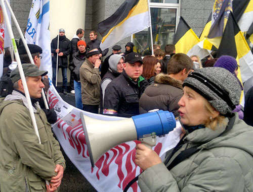 Акция русских националистов «Русский марш» в Москве. 4 октября 2012 г. Фото Юлии Буславской для "Кавказского узла"