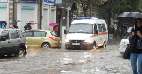 Ливень в Краснодаре. Фото Натальи Дорохиной для "Кавказского узла"