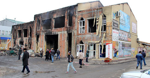 Рынок "Беркат" после КТО. Грозный, 5 декабря 2014 г. Фото Магомеда Магомедова для "Кавказского узла"