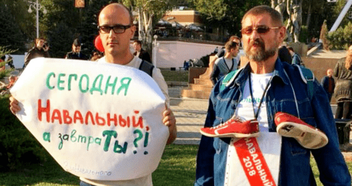 Акция сторонников Навального в Ростове-на-Дону. Фото Константина Волгина для "Кавказского узла"