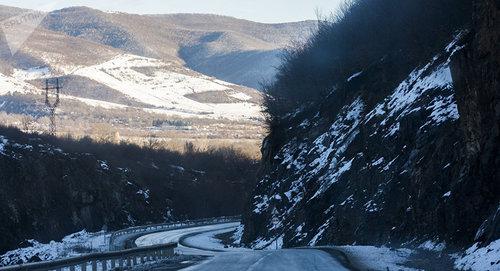 Участок Транскавказской магистрали Фото Sputnik / Наталья Айриян http://sputnik-ossetia.ru/news/20180101/5587205.html