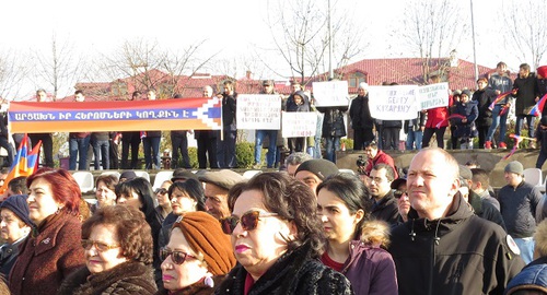 Участники митинга в Степанакерте. 22.12.2018 г. Фото Алвард Григорян для "Кавказского узла"