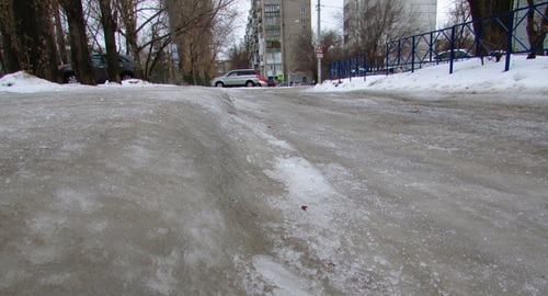 Гололедица на дорогах Волгограда. 12.01.2019 г. Фото Вячеслава Ященко для "Кавказского узла"