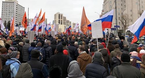 Марш памяти Бориса Немцова. Москва, 24 февраля 2019 года. Фото Олега Краснова для "Кавказского узла".