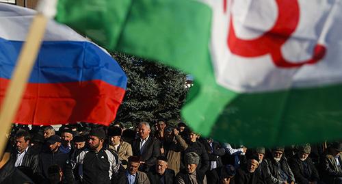 Митинг в Магасе. 6 октября 2018 г. Фото: REUTERS/Maxim Shemetov