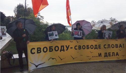 Митинг в Ростове-на-Дону. Фото Константина Волгина для "Кавказского узла".