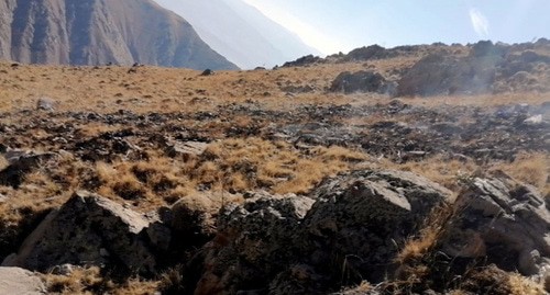 На месте ракетного удара по Нахичевани. Фото: официальный сайт Минобороны Азербайджана https://mod.gov.az/