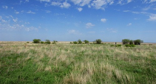 Место, где располагался кулацкий поселок в окрестностях Булухты. Фото Вячеслава Ященко для "Кавказского узла"