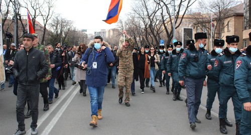 Шествие за отставку Пашиняна. Ереван, 10 марта 2021 г. Фото Тиграна Петросяна для "Кавказского узла"