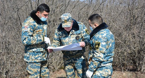 Работы по поиску тел погибших на территориях, перешедших под контроль Азербайджана. Фото: Государственная служба по чрезвычайным ситуациям МВД Республики Арцах https://www.facebook.com/RescueServiceOfTheNKR/photos/4187023081332135