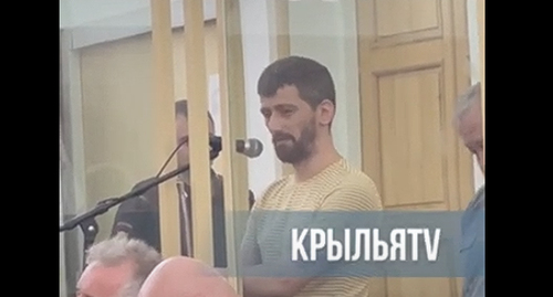 Вадим Чельдиев в зале суда 07.07.2022. Кадр видео  E-Osetia https://www.youtube.com/watch?v=bGNdzRA_1tw