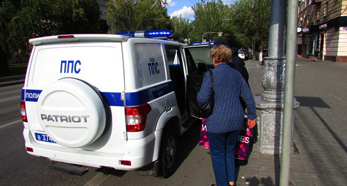 Задержание Тамары Гродниковой. 26 сентября 2022 г. Фото Вячеслава Ященко для "Кавказского узла"