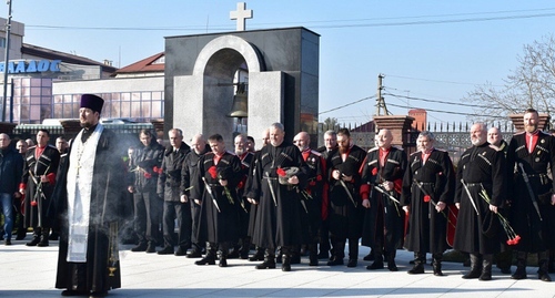 Траурная акция казаков. 24 января 2023 года. Фото: пресс-служба администрации Краснодарского края https://admkrai.krasnodar.ru/content/1131/show/674428/