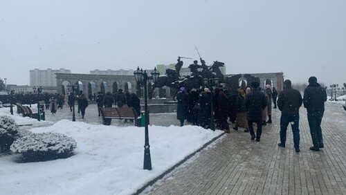 Траурное мероприятие в память о жертвах депортации. Назрань, 23.02.23. Фото Анжелы Матиевой.