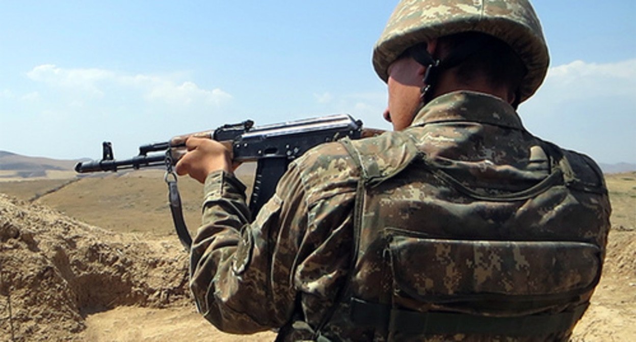 Военнослужащий. Фото Алвард Григорян для "Кавказского узла"