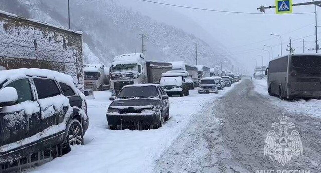 Военно-Грузинская дорога. Фото МЧС России